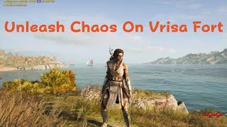 Assassins Creed Odyssey  Vrisa Fort Attack [upl. by Nuahsyar]