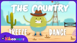 COUNTRY MUSIC FREEZE DANCE  The Kiboomers PRESCHOOL SONGS amp NURSERY RHYMES GAME shorts kidssongs [upl. by Larrabee]