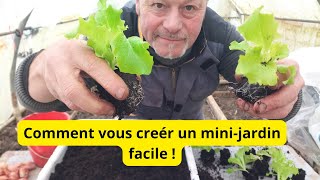 Comment vous créer un minijardin facile et surtout sans limaces [upl. by Nynnahs]