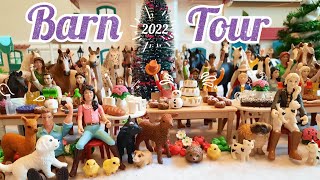 ULTIMATE SCHLEICH HORSE BARN TOUR  WINTER 2022  HUGE SETUP [upl. by Edy943]