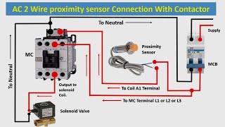 Proximity Sensor Connection With Magnetic Contactor [upl. by Phineas]