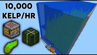 Auto Crafter for Fast and Easy Kelp Farm best fuel 121 Minecraft [upl. by Boser]