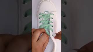 How to tie shoelaces  Nadia  Shorts Shoelacingstyles 👟 [upl. by Acilejna]