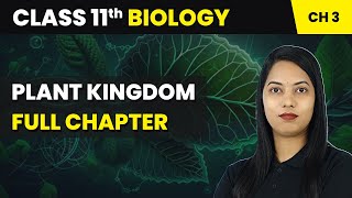 Plant Kingdom  Full Chapter  Class 11 Biology Chapter 3 [upl. by Alahsal]