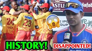 Zimbabwe create HISTORY against IndiaShubman Gill DISAPPOINTED 😐 IND vs ZIM T20 News [upl. by Mat885]