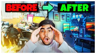 I Turned My Messy Room into an EPIC YouTubeGaming Setup   GAMING ROOM SETUP IN 2024 [upl. by Anaigroeg]