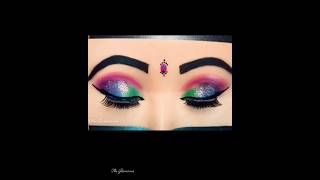 So Beautiful glitter eyemakeup for bridalviralvideo shortsviral shortsfeed shorts youtubeshorts [upl. by Edahsalof933]