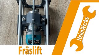 Fräslift für Makita RT0700 schnell günstig und einfach selber bauen [upl. by Shewmaker56]