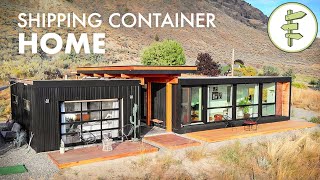 Living in an UltraModern Shipping Container Home  Built with 4 x 20ft Used Containers [upl. by Ariada]