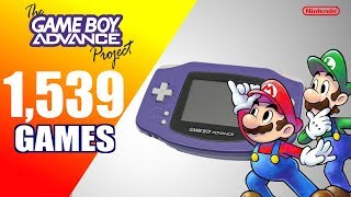 The Game Boy Advance Project  All 1539 GBA Games  Every Game USEUJP [upl. by Allimac]