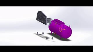 CAD CAM SOLIDWORKS TUTORIAL  Air Compressor  project 8 [upl. by Sig]