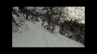 Off Piste powder day in Arcalis Vallnord in Andorra 22nd January 2013 [upl. by Eugenides488]