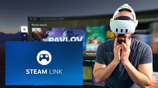 Easiest Way To Play SteamVR Games on Quest  Steam Link [upl. by Atthia863]