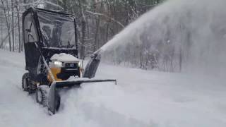 Cubcadet xt1 lt50 with 3x snowblower attatchment [upl. by Liew]