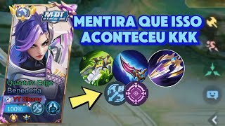 JOGUEI DE BENEDETTA E FUI CARREGADO  Benedetta Gameplay  Mobile Legends mlbbmobilelegends [upl. by Adnam633]