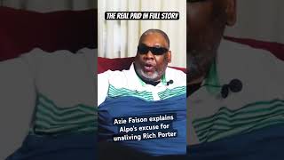 Azie Faison explains why Alpo unsliced Rich Porter frienemies paidinfull [upl. by Legyn]