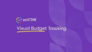 actiTIME Visual Budget Tracking [upl. by Timmy291]