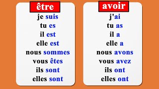 conjugaison verbe être et avoir au présent de lindicatif [upl. by Chemash]