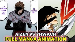 🔴 Aizen vs Yhwach Full Manga Fight Colored Panels [upl. by Aidam]