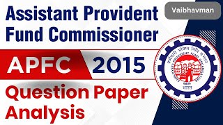 APFC 2015 GS Paper analysis [upl. by Dellora663]