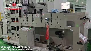 Servo motor drive 6 color flexo printing machine vertical printer [upl. by Alyhc]