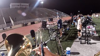 Tomball Memorial Band 2024 quotA Feast for the Eyesquot Trombone Headcam [upl. by Dahs908]