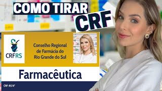 CRF COMO EMITIR O SEU REGISTRO DE FARMACÊUTICO Documentos prazos custos By Larissa Mocellin [upl. by Yolanthe]