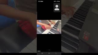 Jahnavi plays D major long arpeggios [upl. by Beaufort]