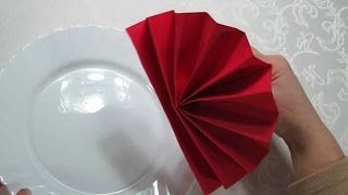 Tischdeko Servietten falten für Hochzeit oder Geburtstag How to fold napkins [upl. by Eitsirhc]