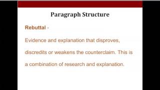 Argument Writing  Body Paragraph Format for High School [upl. by Detta]