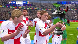 FC Mobile 24 UEFA EURO Final Match Penalty Shootout Croatia Vs Italy fcmobile24 [upl. by Eugenius]