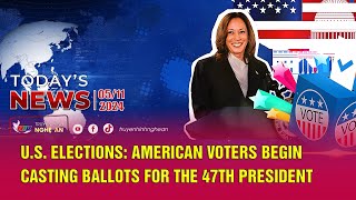 Todays News 05112024 USElections American Voters Begin Casting Ballots for the 47th President [upl. by Ruff]