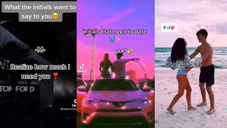 Initials TikTok Compilation  Soulmate initials  TikTok Compilation  🤍❤️🤍 [upl. by Botti]