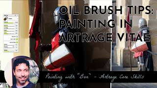 Oil Brush Painting Tips in Artrage Vitae Imagine FX Collaboration [upl. by Abigale931]