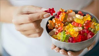 اسهل طريقة لتحضير هاريبو حلوي الجيلاتين سكاكر الدببه المطاطية المنزلية Haribo و تحدي الكل💪🏻 [upl. by Janet]