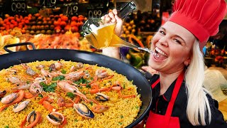 Ultimate Barcelona Food Tour La Mercat de la Boqueria Paella Cooking Class Granja Viader amp More [upl. by Nilloc]