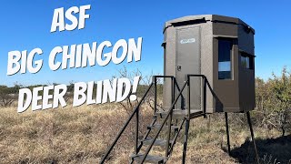 Big Chingon Deer Blind from All Seasons Feeders  Best Blind Ever [upl. by Bret79]