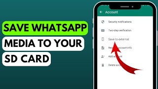 How to Save WhatsApp Media in SD Card 2023  Download WhatsApp Files on SD Card [upl. by Atlee]