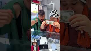 HP IPHONE GRATIS ⁉️PENJUAL HATI MALAIKAT BAGUS BANGET 😱😍shorts funny dubbing [upl. by Adeehsar]