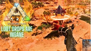 Insane Loot Drops  Ark Survival Ascended  Scorched Earth 5 [upl. by Zetnwahs]