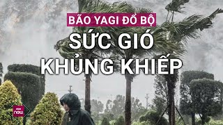 Bão số 3 Yagi quần thảo Hà Nội xơ xác gió giật mạnh mưa quất dữ dội trên các tòa nhà  VTC Now [upl. by Humble249]