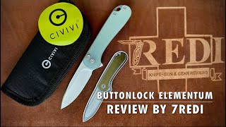 CIVIVI Elementum II Button Lock Review  Did it get even better [upl. by Parlin]