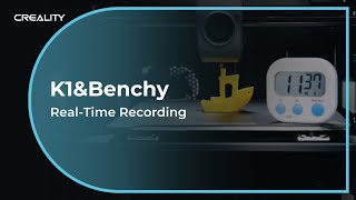 Unedited and RealTime Watch the Creality K1 Print a Benchy in 11min 40s [upl. by Iccir244]