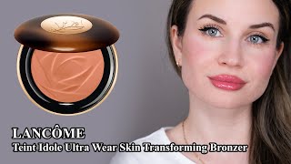 LANCÔME  Teint Idole Ultra Wear Skin Transforming Bronzer  01 Fair  Makeup Review [upl. by Steep804]