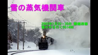 磐越西線 郡山－会津若松間 雪のD51498 2002年1月29日から30日 [upl. by Allebasi]