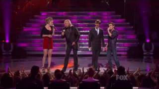 American Idol Aaron Kelly amp Siobhan Magnus with Bee Gees FINALE [upl. by Nohsyar]