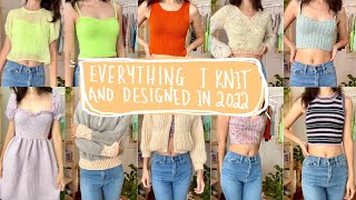 EVERYTHING I KNIT and DESIGNED in 2022  Try On Knits With Mohair And Summer Knits [upl. by Marven]