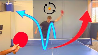 3 Step Tutorial on the SNAKE Shot 🐍🏓 Crazy Spin [upl. by Vivle]