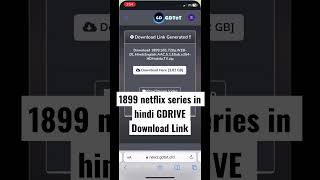 1899 Netflix Series In Hindi GDRIVE Download Link shorts youtubeshorts shortvideo 1899 [upl. by Ennaear]