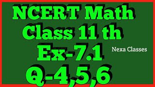 Class 11thEx71Q 456 Permutations and Combinations  Maths CBSE NCERT [upl. by Accebber]